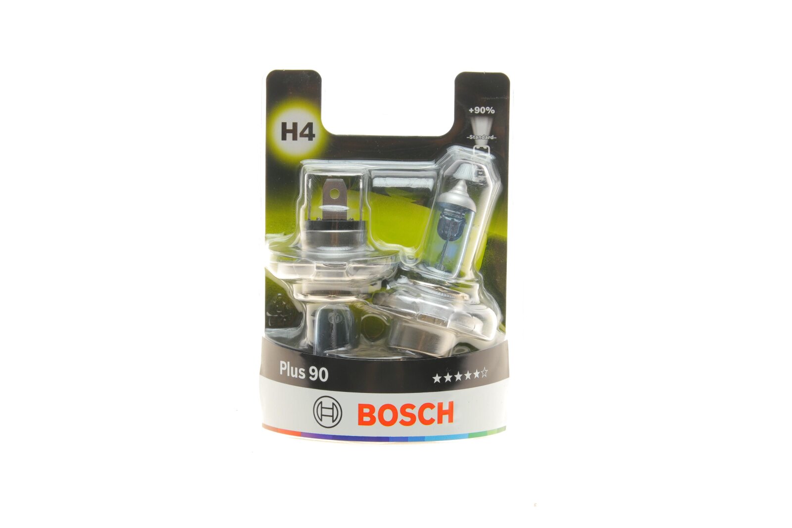 Автолампа bosch h4 plus 90 12v 60/55 w p43t, Bosch 1987301422