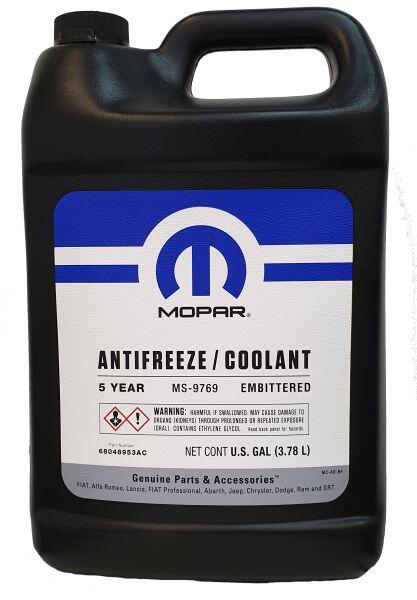 Антифриз концентрат chrysler "antifreeze/coolant 5 year/100 000 mile, 3,78л (68048953aa), Mopar 68048953AC