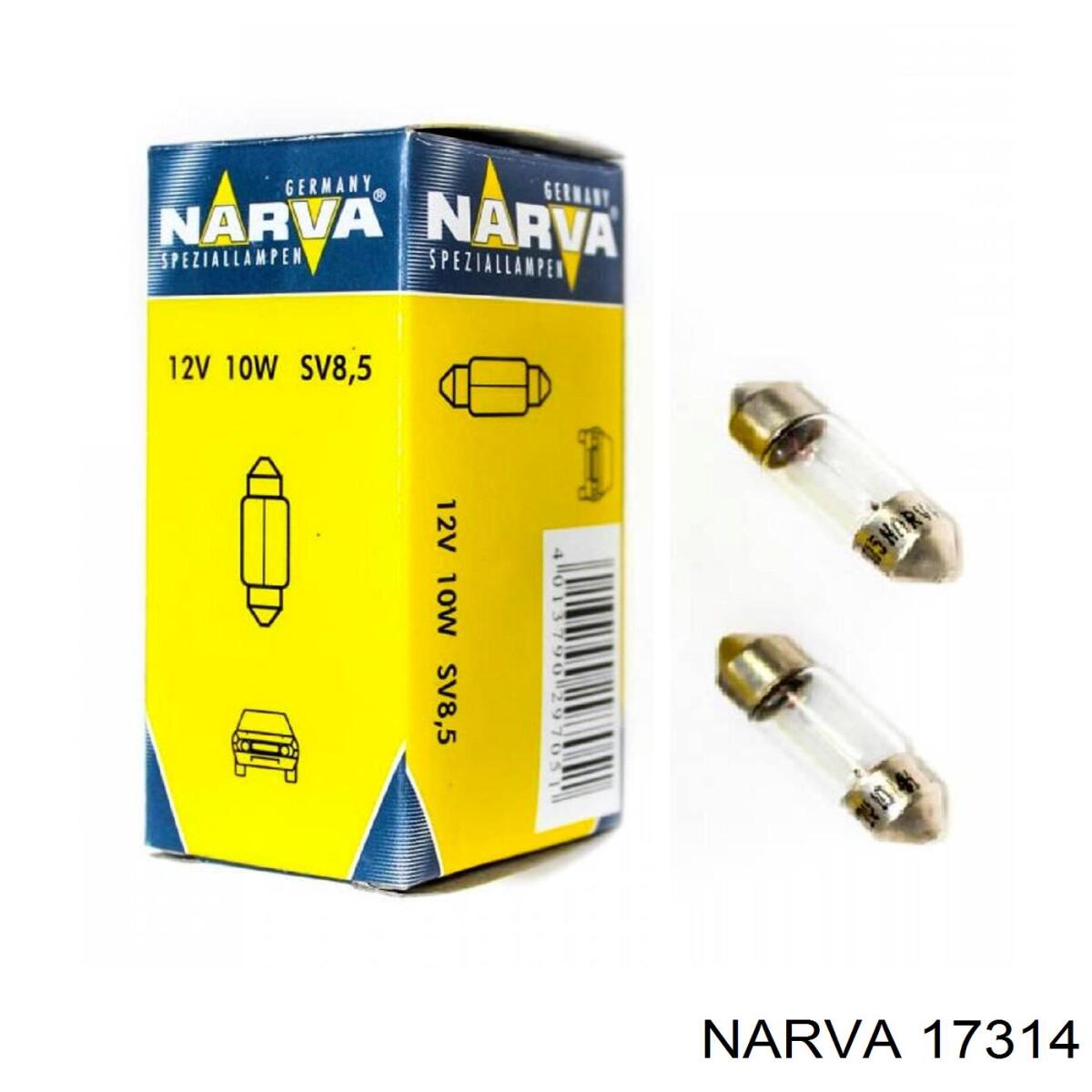 Лампа 12v c10w 10w sv8.5-8 (11x41), Narva 17314