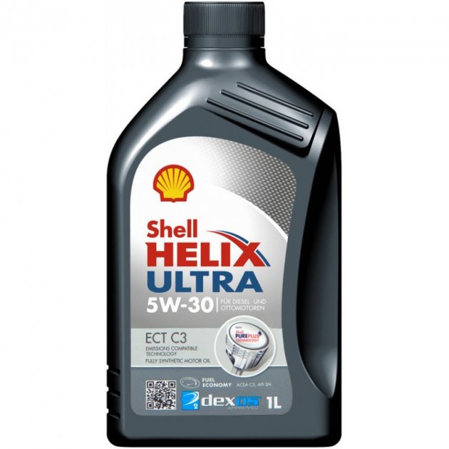 Олива двигуна shell helix ultra ect c3 5w30 1l (acea c3 mb 229.51/229.31 l-04 gm dii), Shell HELIXULTRAECTC35W301L