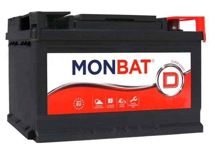 Monbat акумулятор dynamic 6cт-60 r+ 600a низькополий (242*175*175), Monbat DN-60-MP