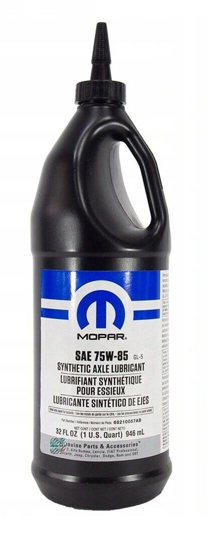 Mopar synthetic axle lubricant 75w-85, Mopar 68210057AA