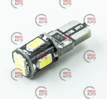 Лампа світлодіодна бц 12-5 лазер. white  6 smd 5630 black обманка 70lm, Megalight 10714