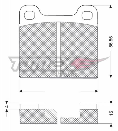 Гальмiвнi колодки дисковi, Tomex 1019