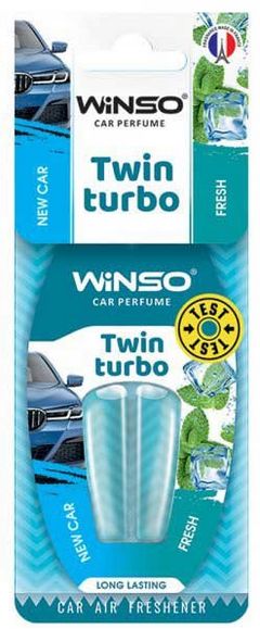 Ароматизатор з подвійною капсулою winso twin turbo new car & fresh (30) 538770, Winso 538770