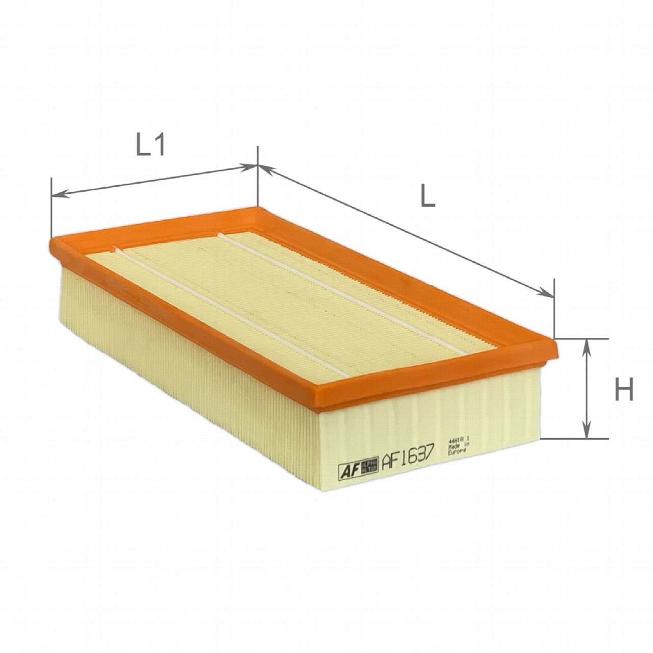 Повітряний фільтр, Alpha AF1637