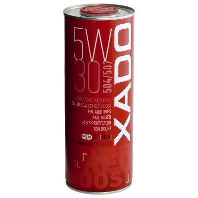 5w-30 504/507 red boost (ж/б 1 л), Xado XA26196