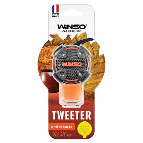 Освіжувач повітря winso tweeter, на дефлектор, 8мл., anti tobacco (24шт/ящ.), Winso 530910