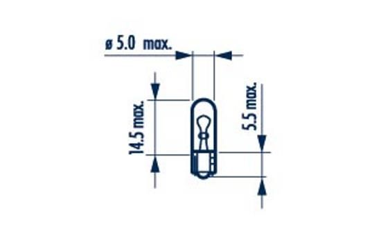 170733000 narva лампа w2,3w 12v 2,3w w2x4,6d |wedgebase lamps| (10шт), Narva 17073