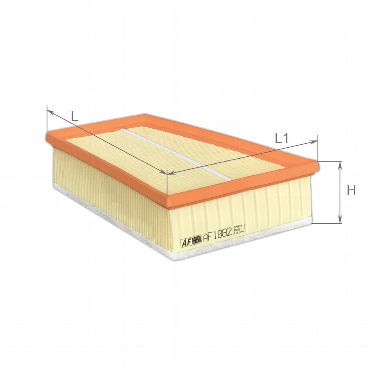 Повітряний фільтр, Alpha AF1882