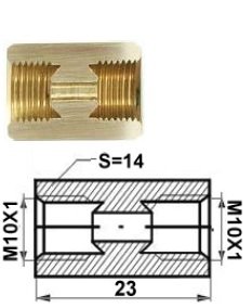 З’єднувач гальмівної трубки, Wp 124CONNECTOR