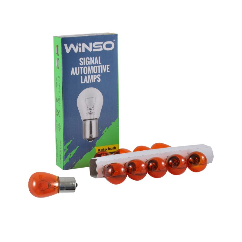 12v py21w 21w ba15s amber 10шт.уп., Winso 713120