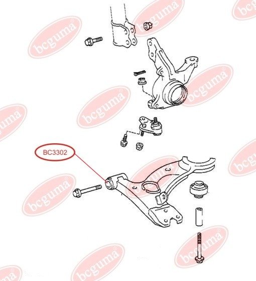 Bcguma toyota с/блок передній переднього важеля carina e -97., Bcguma BC3302