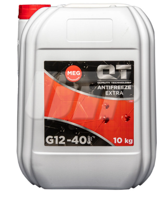 Антифриз qt meg extra -40 g12 червоний 10кг, Qt-Oil QT5614010