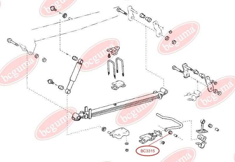 Втулка, стабілізатор, Bcguma BC3315