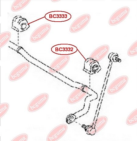 Втулка, стабілізатор, Bcguma BC3333