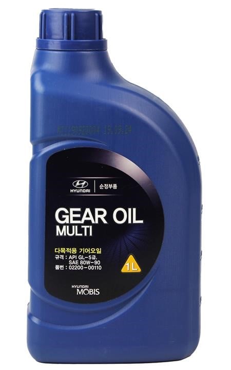 Масло трансмиссионное hyundai/kia gear oil multi 80w-90, 1 л, Hyundai / Kia 0220000110