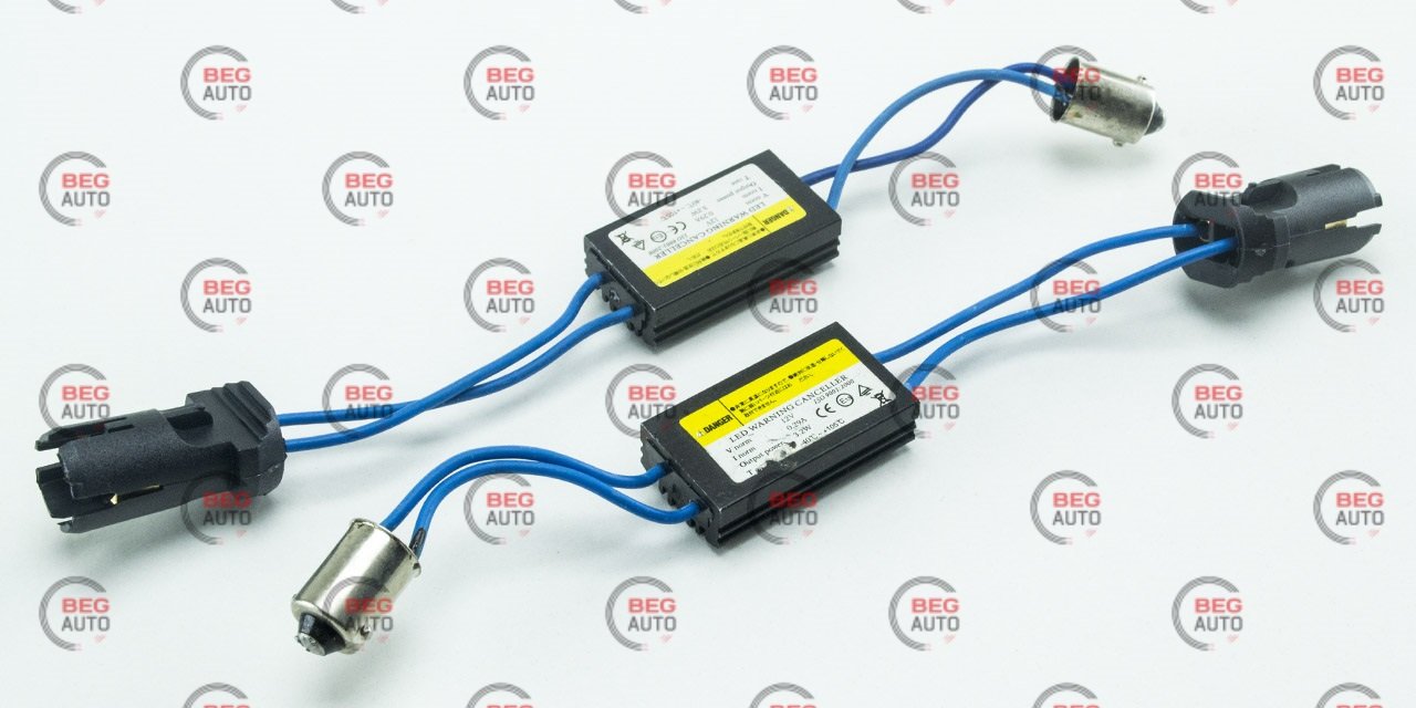 Обманка для бортового комп'ютера led decoder під лампу ba9s, Megalight 60109