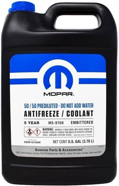 Антифриз chrysler "antifreeze/coolant ms-9769 -37c", 3,78л, Chrysler / Dodge 68051212AC