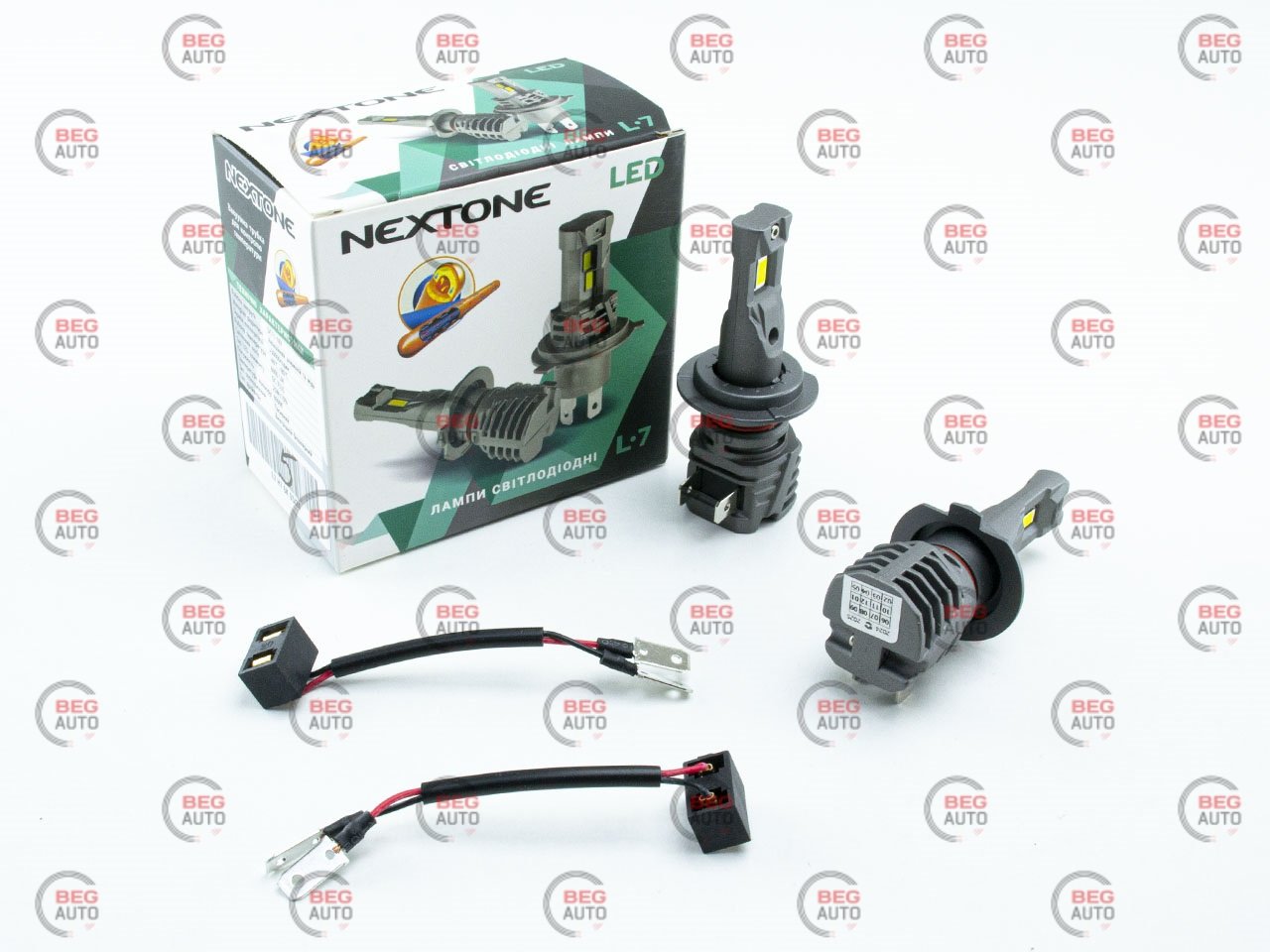 Лампа led h7 12v nextone l7 25w 6000k 6000l радіатор, Nextone NEXTONELEDL7H7