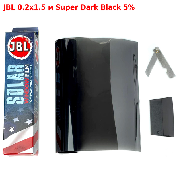 Jbl  тонувальна плівка  0,2 x 1,5m, dark black 15%vlt, Jbl 20D_20*150