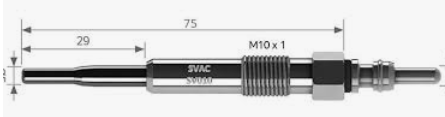 Свічка розжарювання, Svac SV010