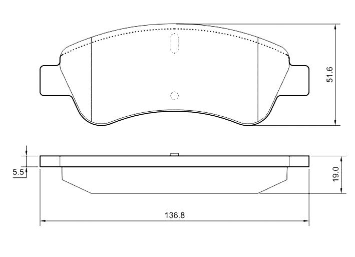 Комплект гальмівних накладок, дискове гальмо, Starline BDS842P