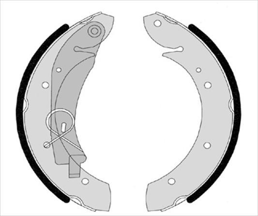 Гальмівні колодки барабанні, Starline BC07420