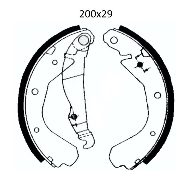 Dafmi opel щоки гальмівні kadett d 79-84, e 84-94 corsa 82-93, Dafmi DA299