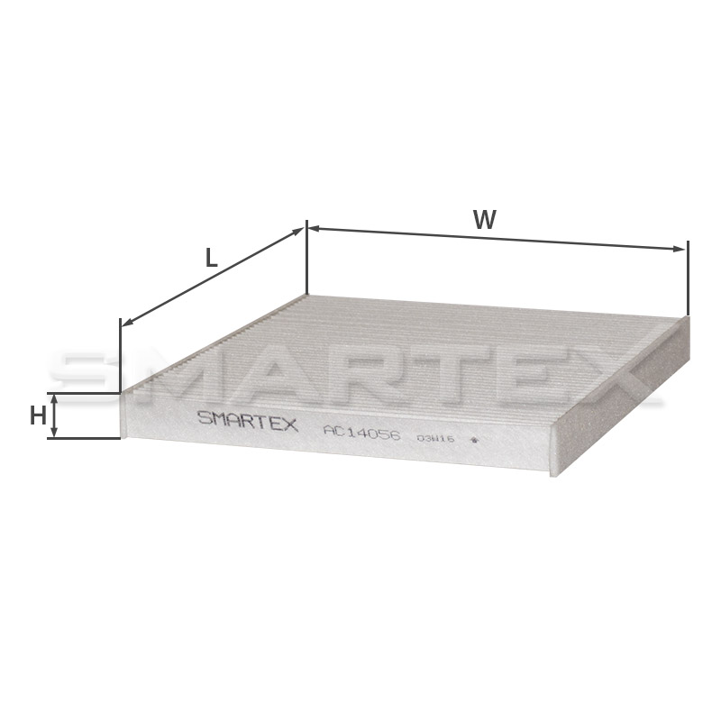 Ac14056 фільтр салона ( k 1261 / wp9368 / la 411 / cu 2544 ), Smartex AC14056