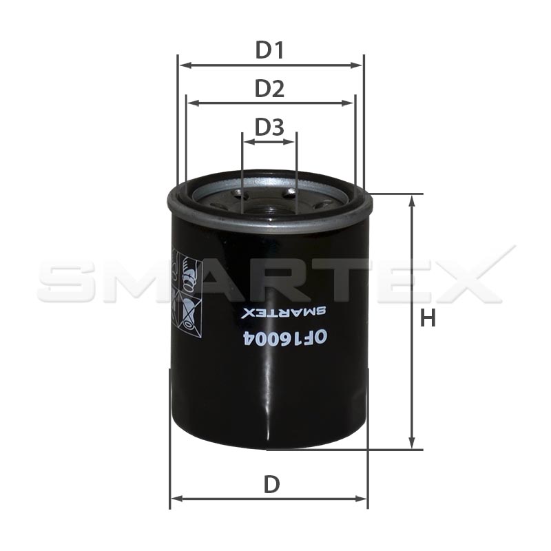 Фiльтр масляний, Smartex OF16004