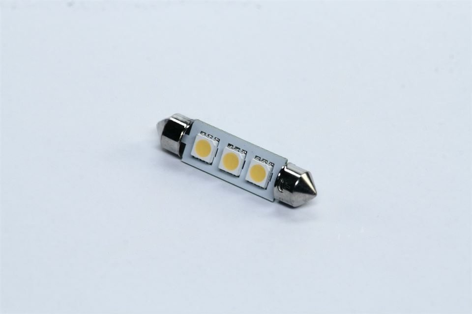 Лампа led софітні c5w 12v t11x41-s8.5 (3 smd, розмір 5050) warm white <tempest>, Tempest TMP-27T11-12V