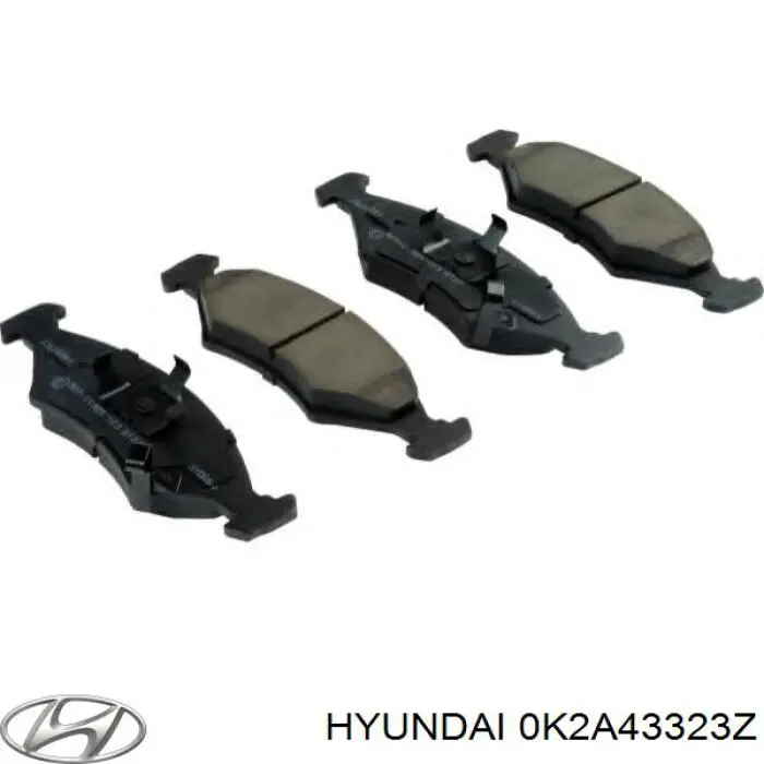 Колодки гальмівні передні, Hyundai / Kia 0K2A43323Z