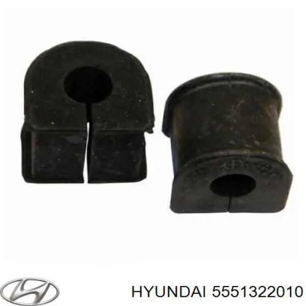 Втулка стабілізатора заднього, Hyundai / Kia 5551322010