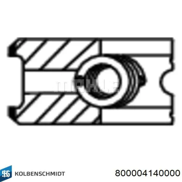 Комплект поршневих кілець, Kolbenschmidt 800004140000