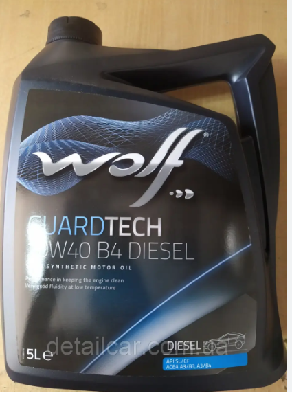 Моторна олива, Wolf GUARDTECH10W40B4DIESEL4L