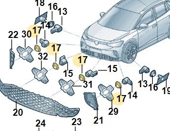 Манжетное уплотнение передн., Vw 3Q0919133