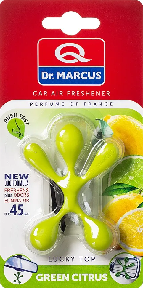 Освіжувач повітря dr.marcus lucky top (green citrus) (зелений цитрус) (чоловічок), Dr.Marcus 5901947074787