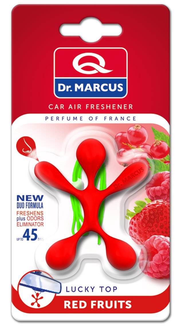 Освіжувач повітря dr.marcus lucky top (red fruits) (червоні фрукти) (чоловічок), Dr.Marcus 5901947074817