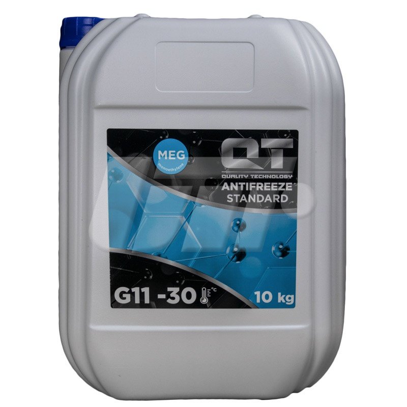 Антифриз qt meg standard -30 g11 синій 10кг, Qt-Oil QT5533010