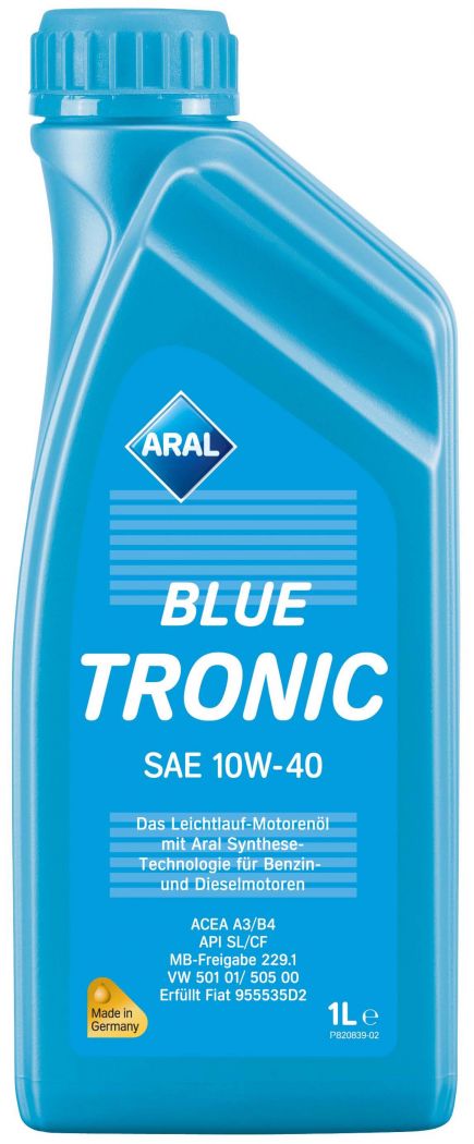 Aral blue tronic 10w-40 1l (шт.), Aral ARALBLUETRONIC10W401L