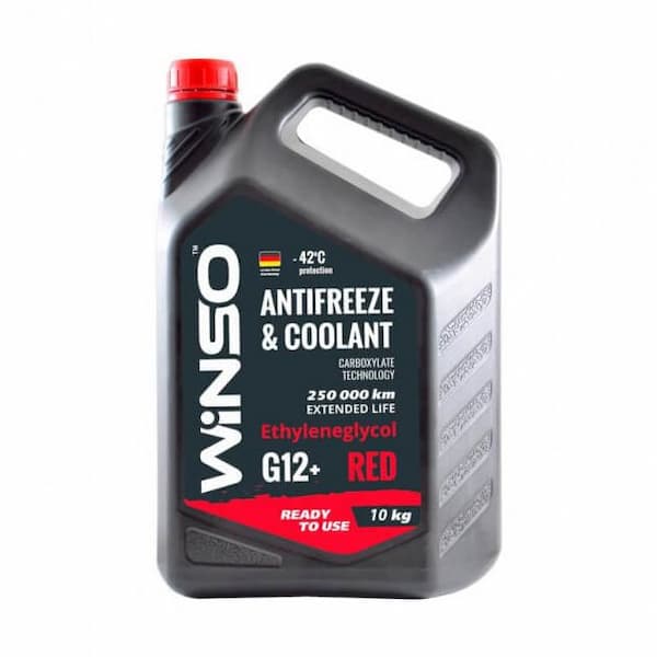 Antifreeze & coolant winso red g12+ антифриз 10kg (2шт/ящ), Winso 881050