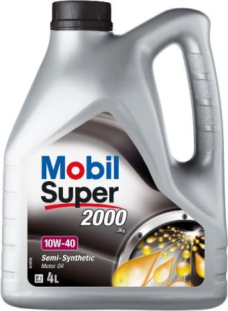 Масло 10w40 4 л mobil super 2000 (a3/b3/sl/cf/vw501.01/505.00/mb229.1), Mobil 12-4