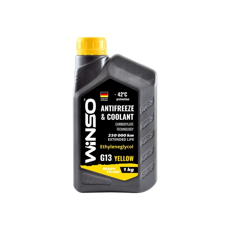 Antifreeze winso yellow g13 (жовтий) антифриз готовий до використання 1kg (15шт/ящ), Winso 880940