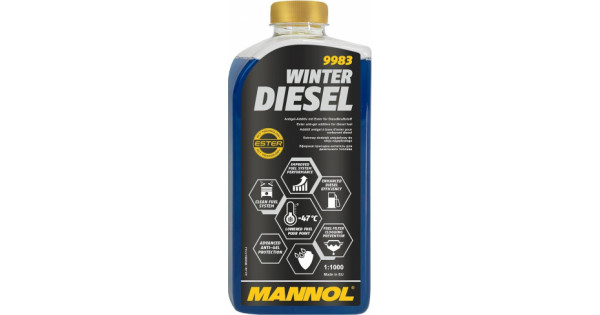 Присадка-антигель для дизельного топлива mannol winter diesel (1:1000), 1л., Mannol 99831PET