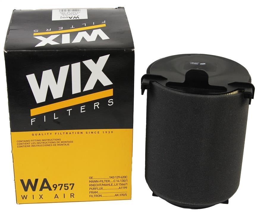 Повітряний фільтр, фільтрувальний елемент, Wix Filters WA9757