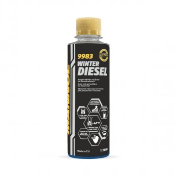 Антигель mannol 9983 winter diesel 0,25л, Mannol 9983025PET