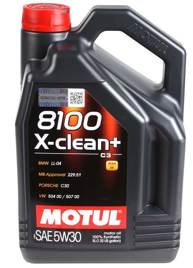 Масло 5W30 X-clean+ 8100 (5L) (LL-04/VW 504 00/507 00/MB 229.51/Porsche C30) (106377/102269)