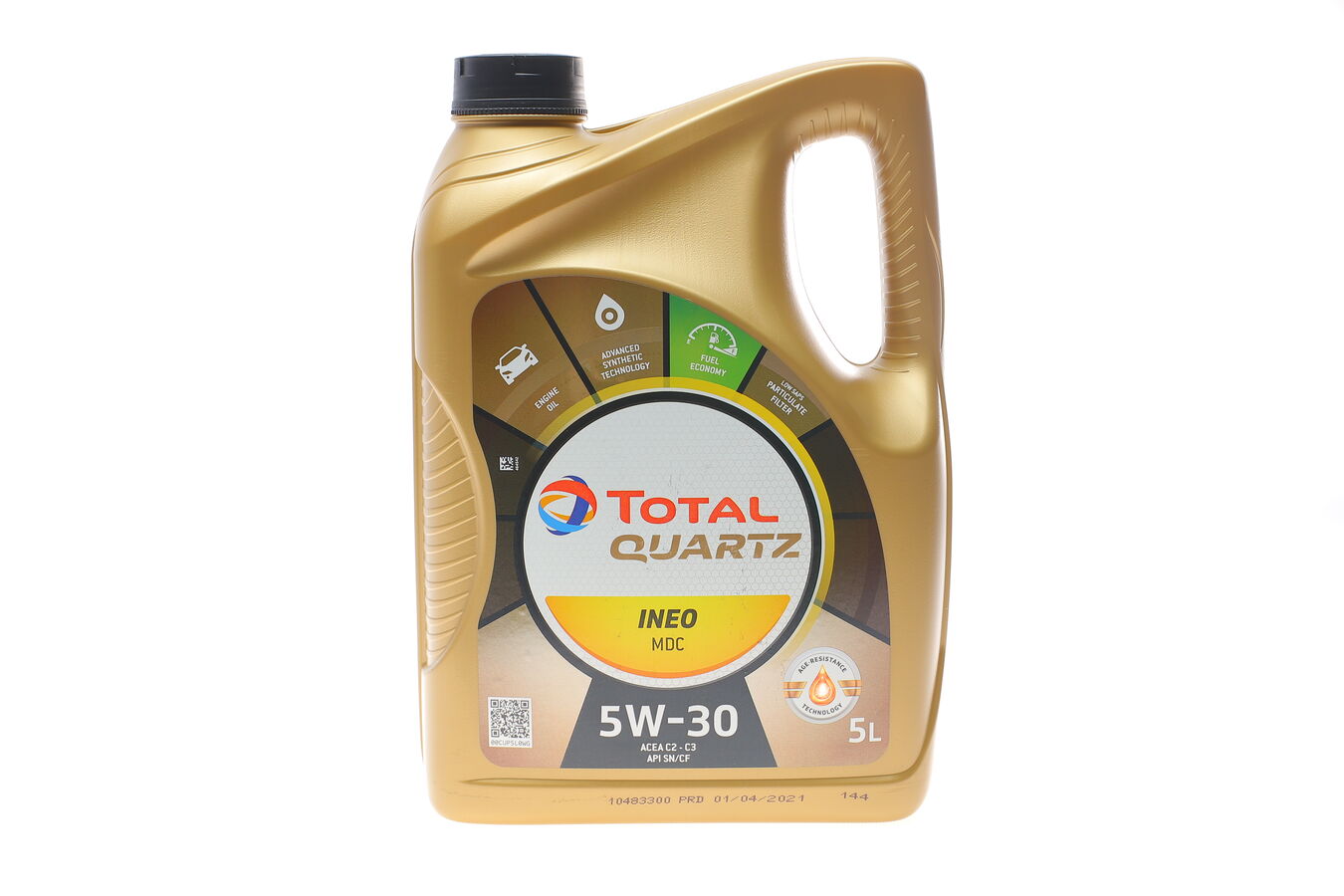 Олива моторна total 5w-30 каністра 5 літрів quartz ineo mdc, Total 214031