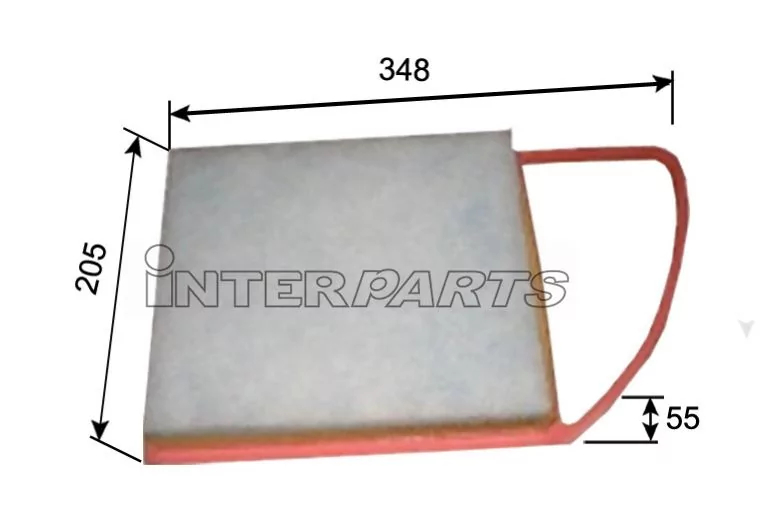 Повітряний фільтр, Interparts IPA-P349